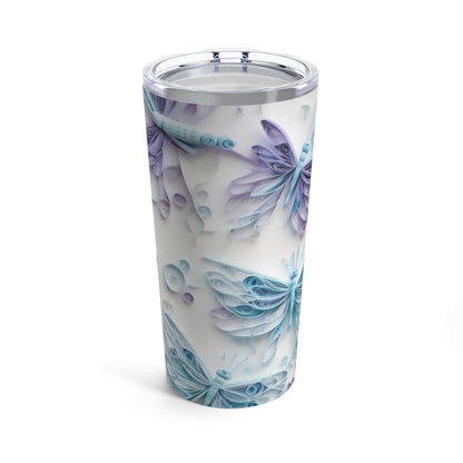 Exquisite Paper Quilled Butterflies - 20oz Tumbler - Great Gift for Her