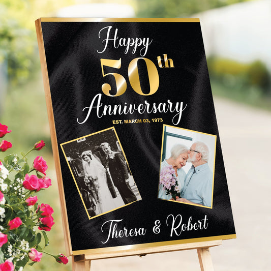 Personalized Anniversary Welcome Sign