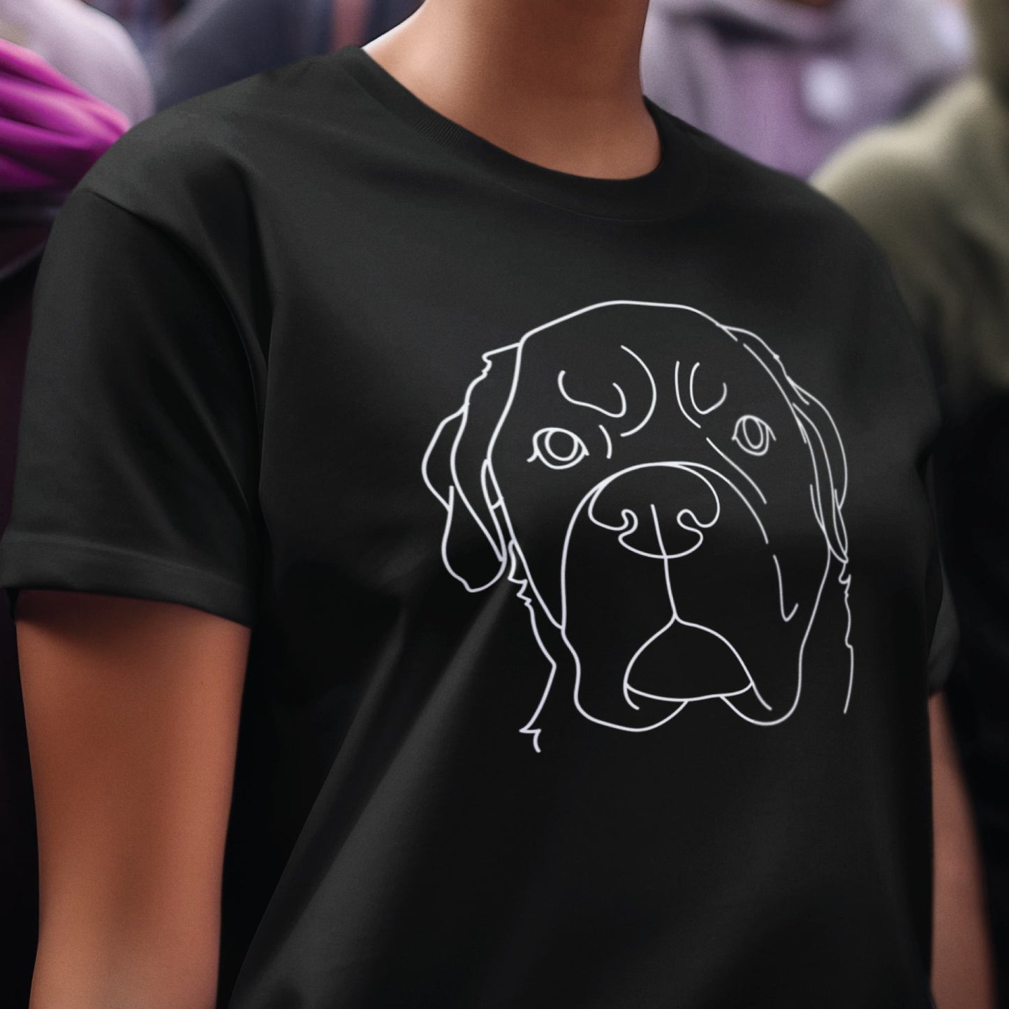 Apparel - Custom Line Art Dog Shirt