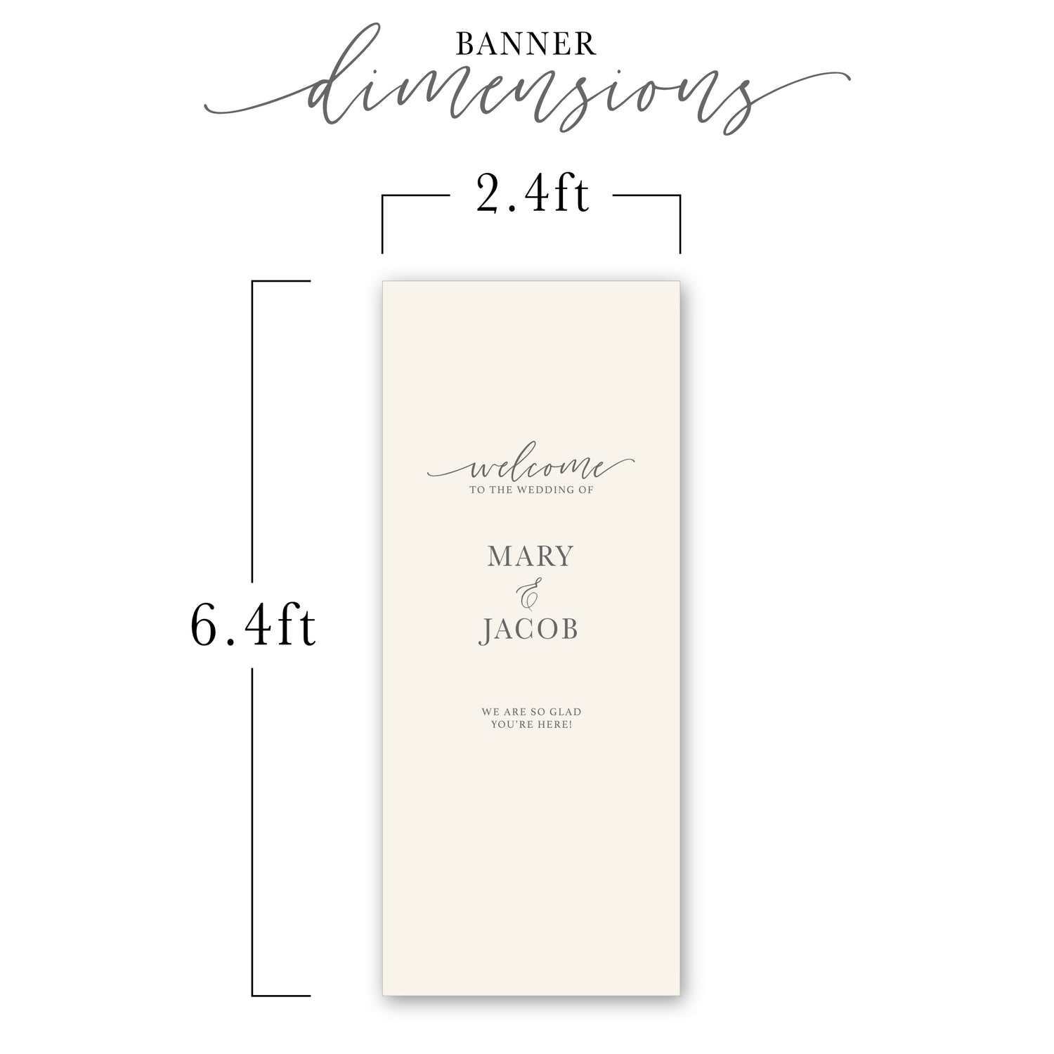 Fabric Wedding Banner | Personalized Wedding Welcome Sign – HomeHaps