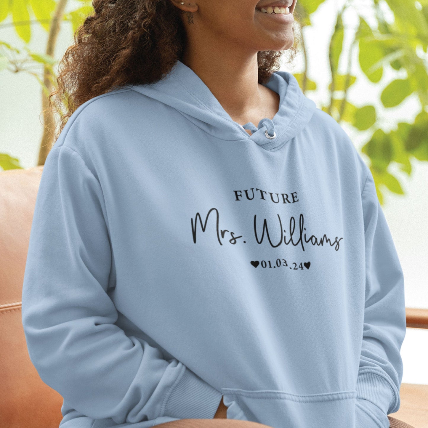 Custom Embroidered Engagement Hoodie