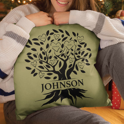 Custom Family Tree Pillow