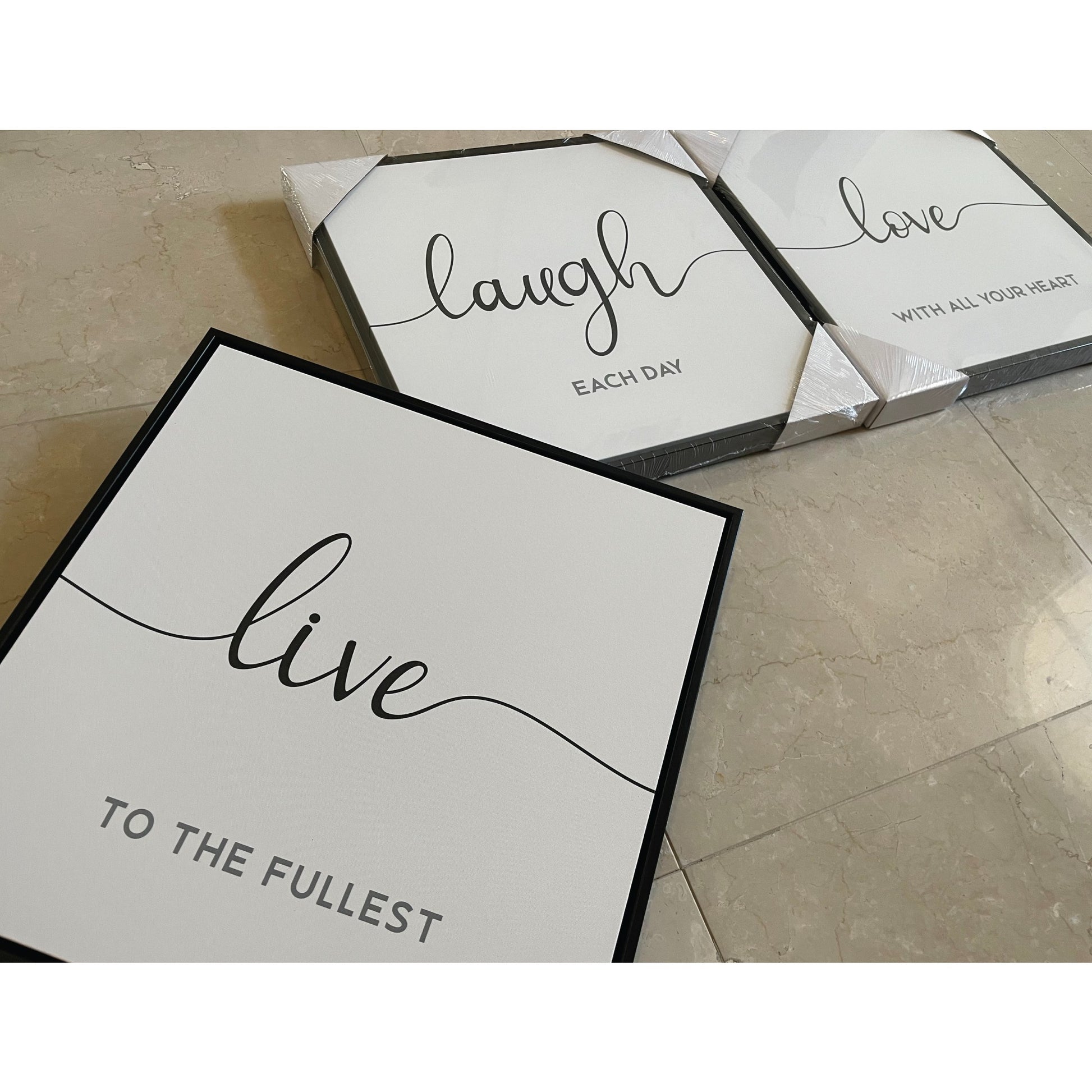 Canvas Prints - Live Laugh Love Wall Set