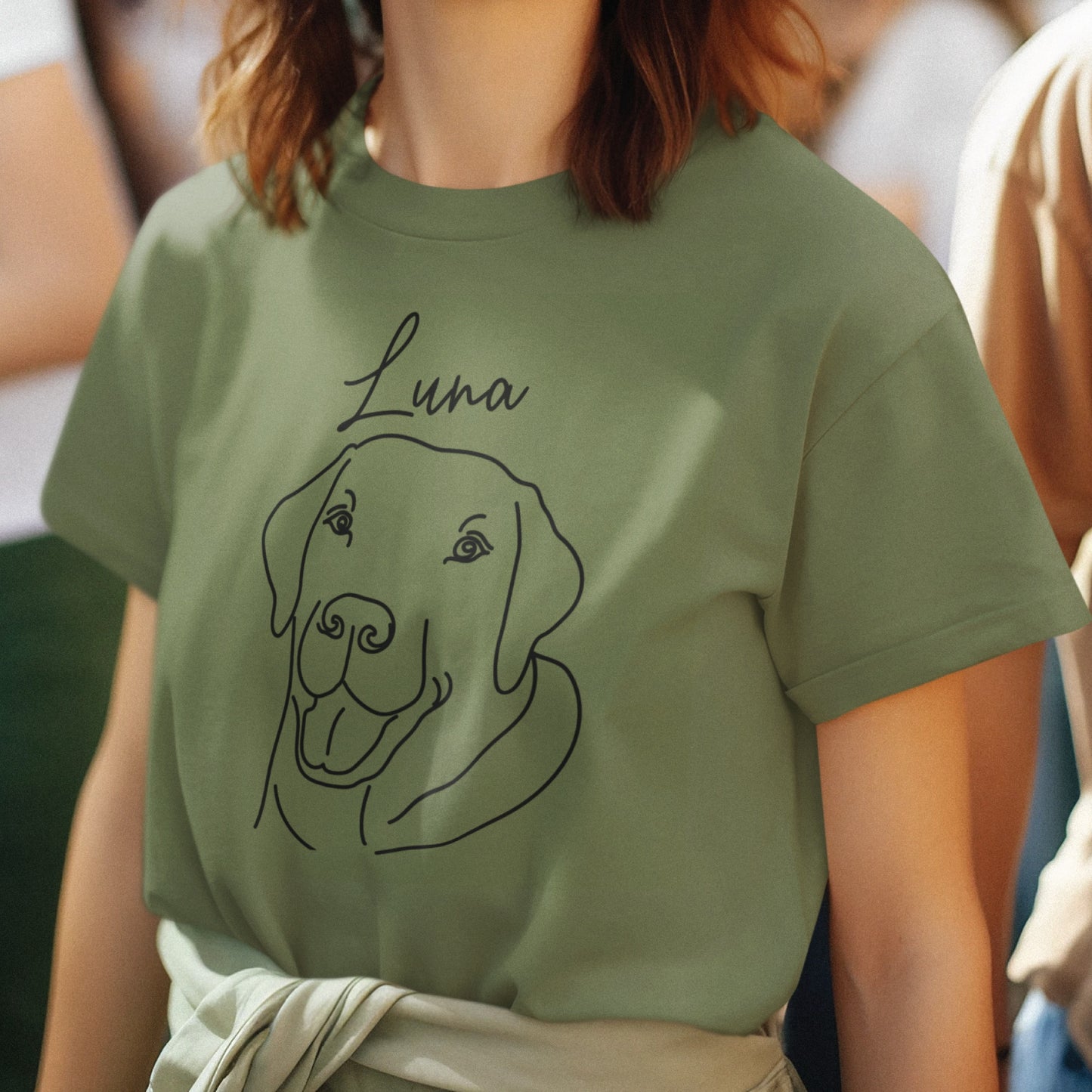 Apparel - Custom Line Art Dog Shirt