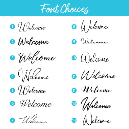 Personalized Welcome Wedding Seating Chart