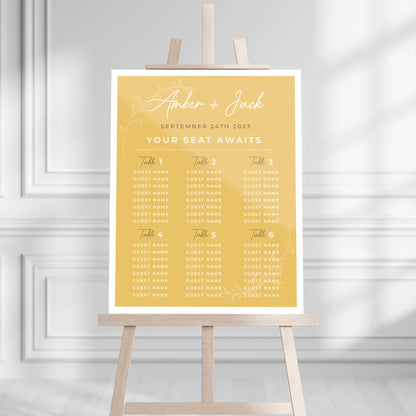 Personalized Welcome Wedding Seating Chart