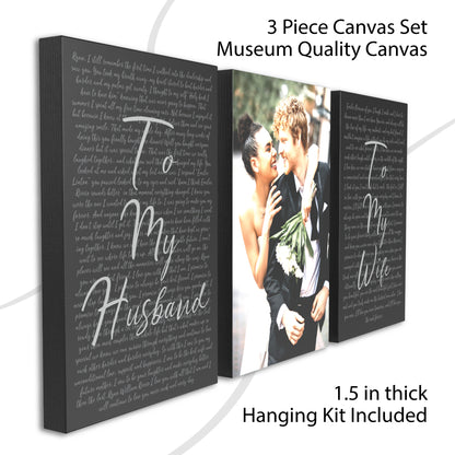 Wedding Vows Canvas Set - 3 Pc Set