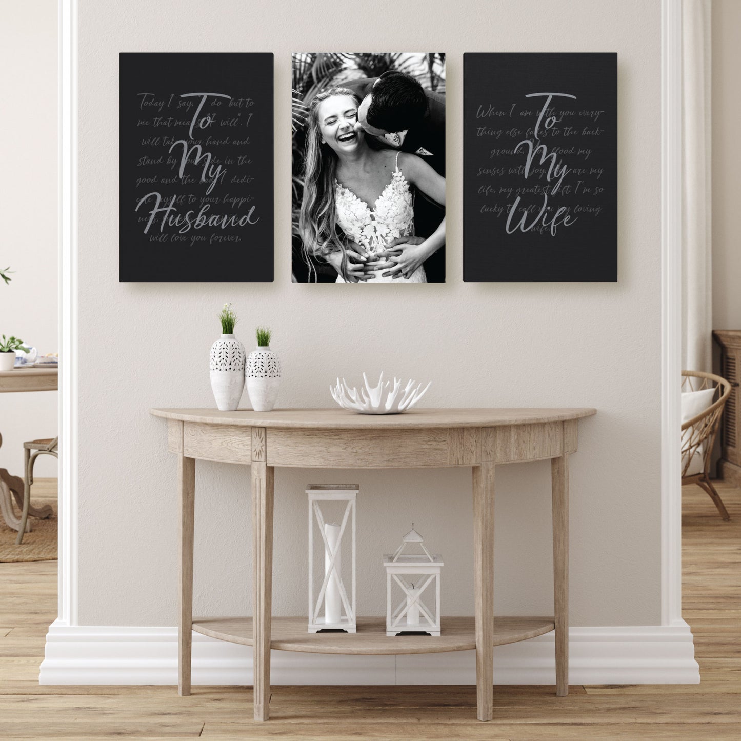 Wedding Vows Canvas Set - 3 Pc Set