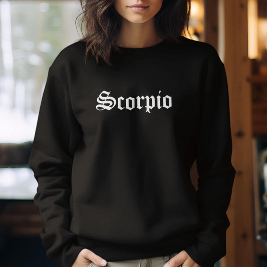 Apparel - Embroidered Zodiac Sign Sweatshirt