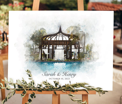 Wedding Guestbook Alternative - Watercolor