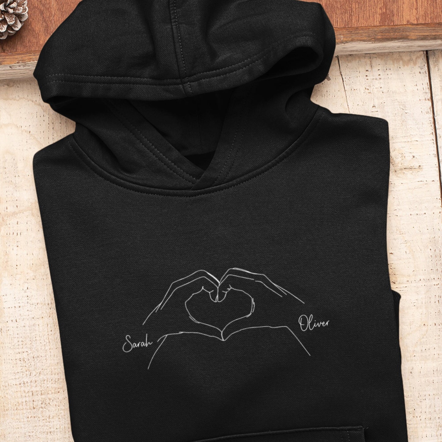 Custom Sweatshirt Christmas Gift For Her, Couples Gift, Embroidered Hoodie, Personalized Gift for Him, Anniversary Gift For Girlfriend