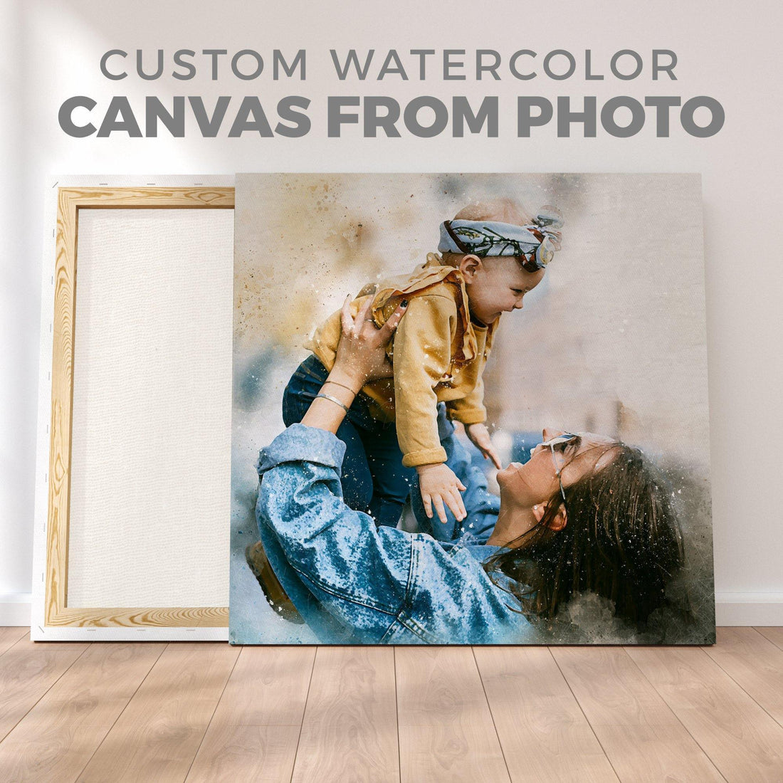 HomeHaps Custom Watercolor Portrait from Photo | Best Christmas Gift ...