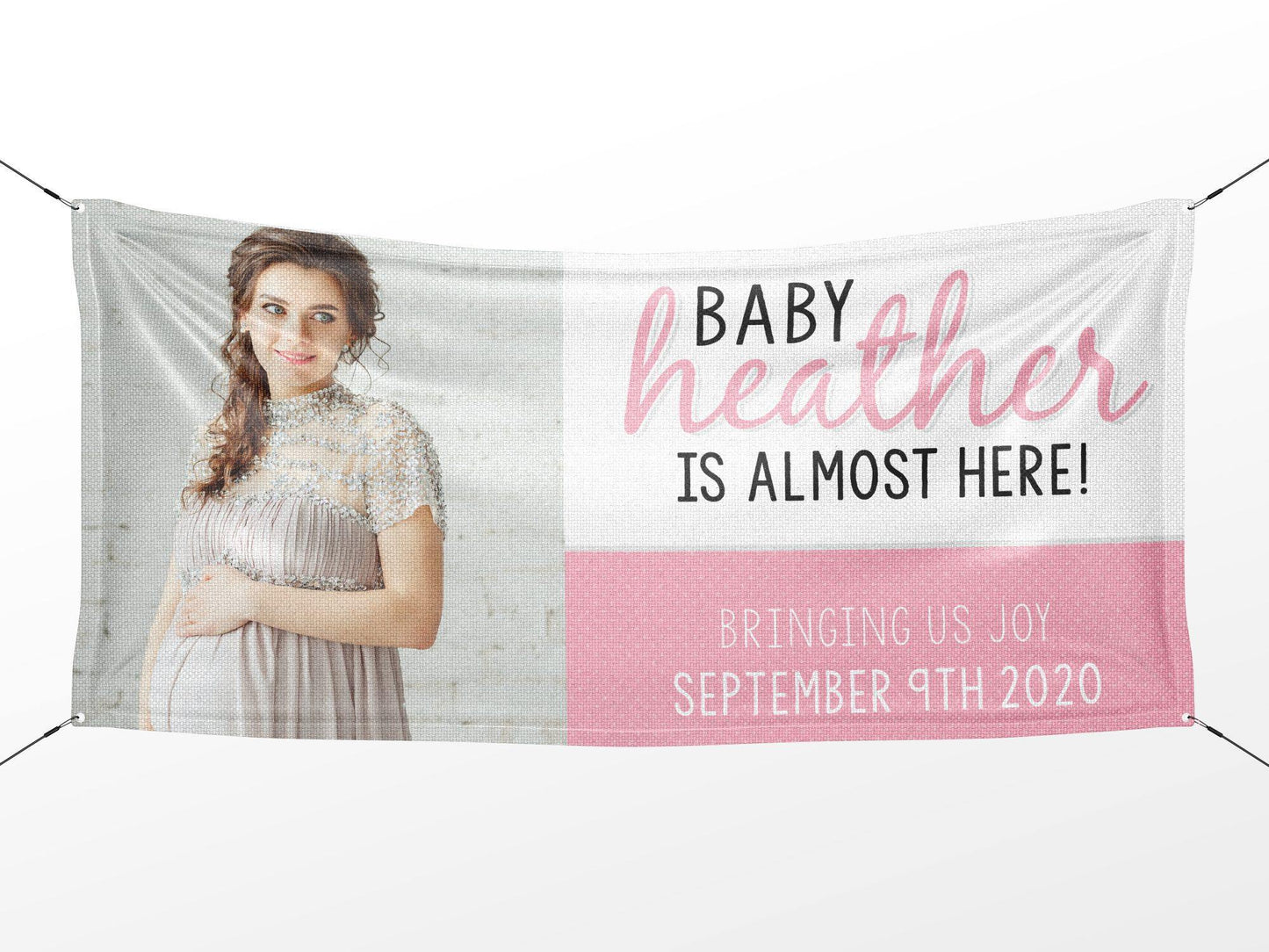 Polka Dot Baby Shower Banner - HomeHaps