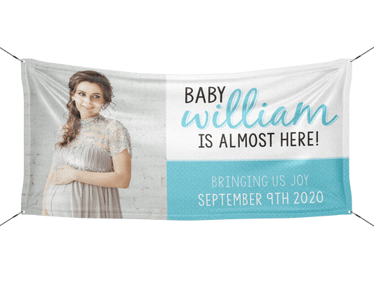 Polka Dot Baby Shower Banner - HomeHaps