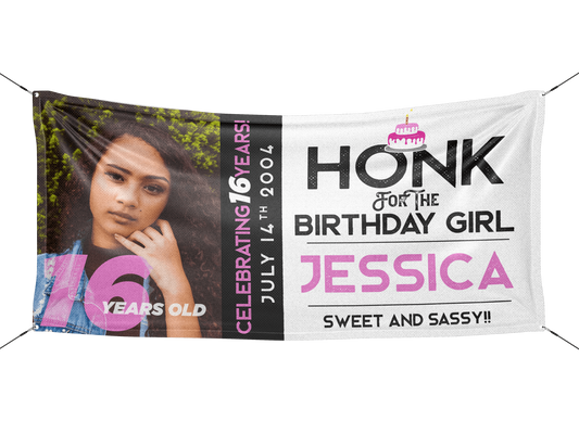 Honk for the Birthday Boy / Girl Personalized Birthday Banner - HomeHaps