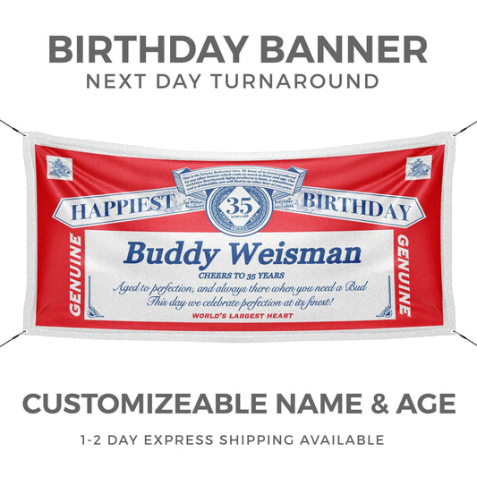 Beer Inspired Birthday Banner - HomeHaps