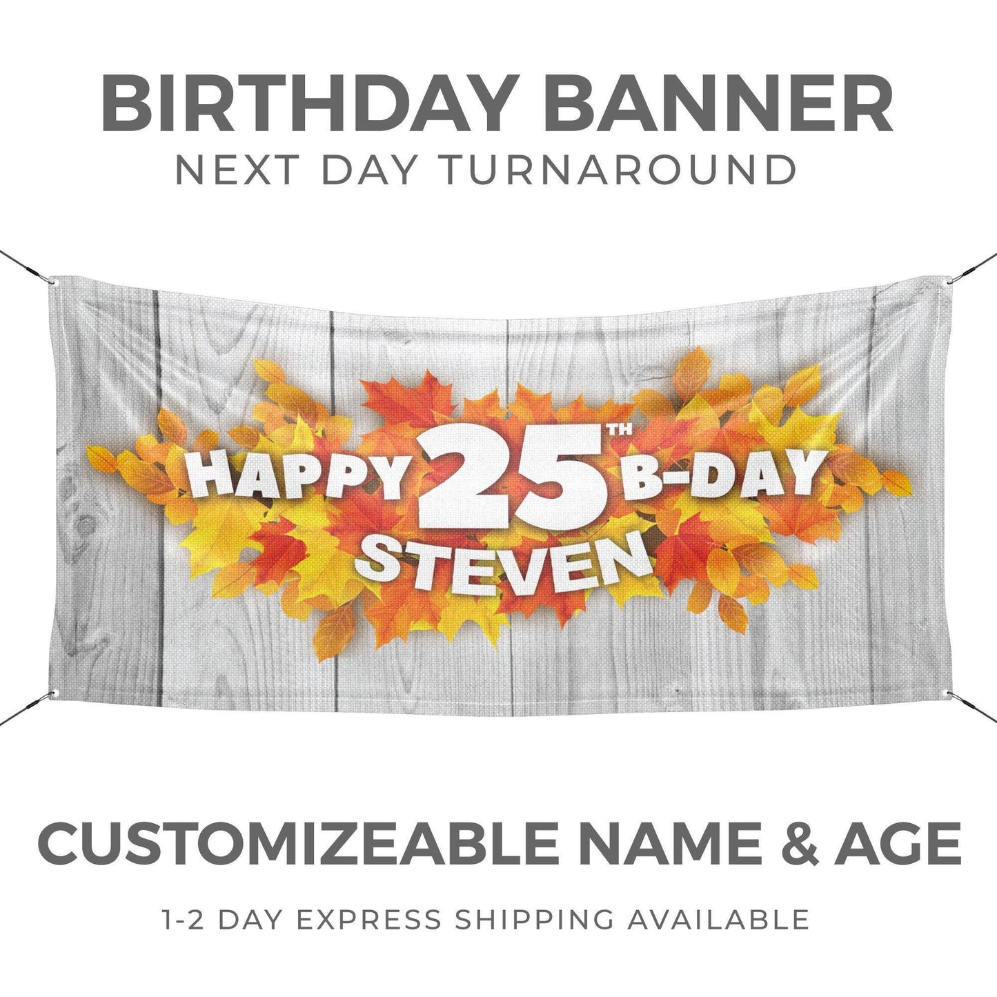 Harvest Theme Fall Birthday Banner - HomeHaps