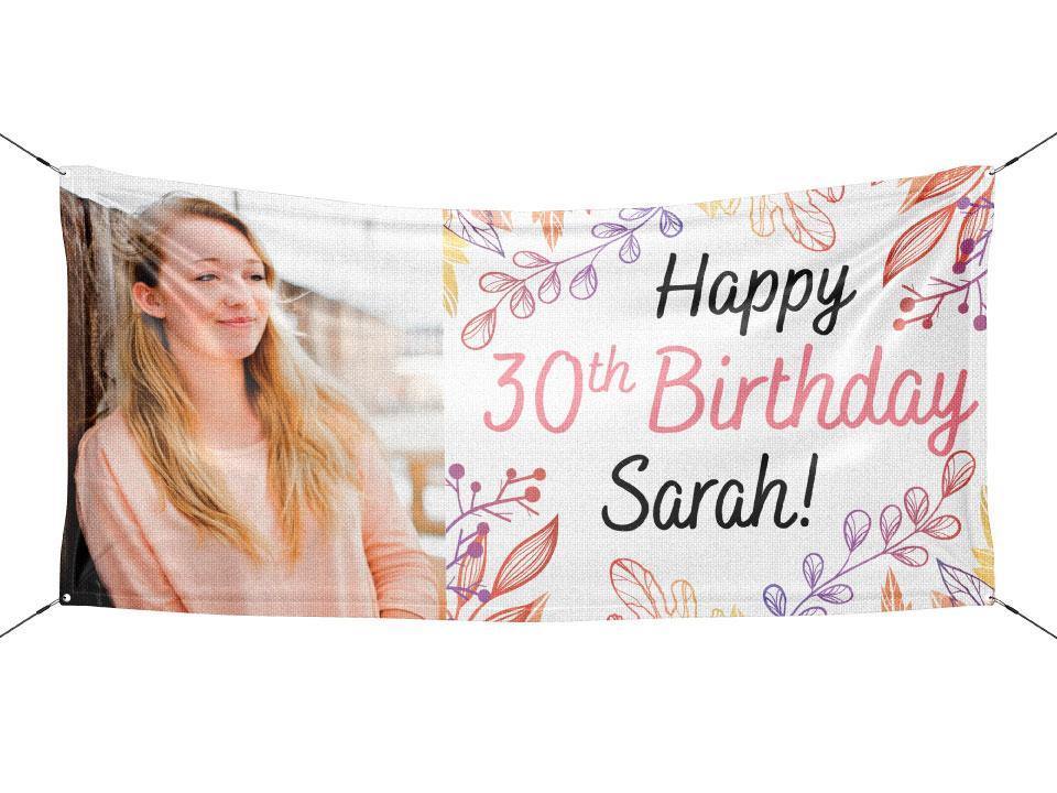 Personalized Fall Birthday Banner - HomeHaps