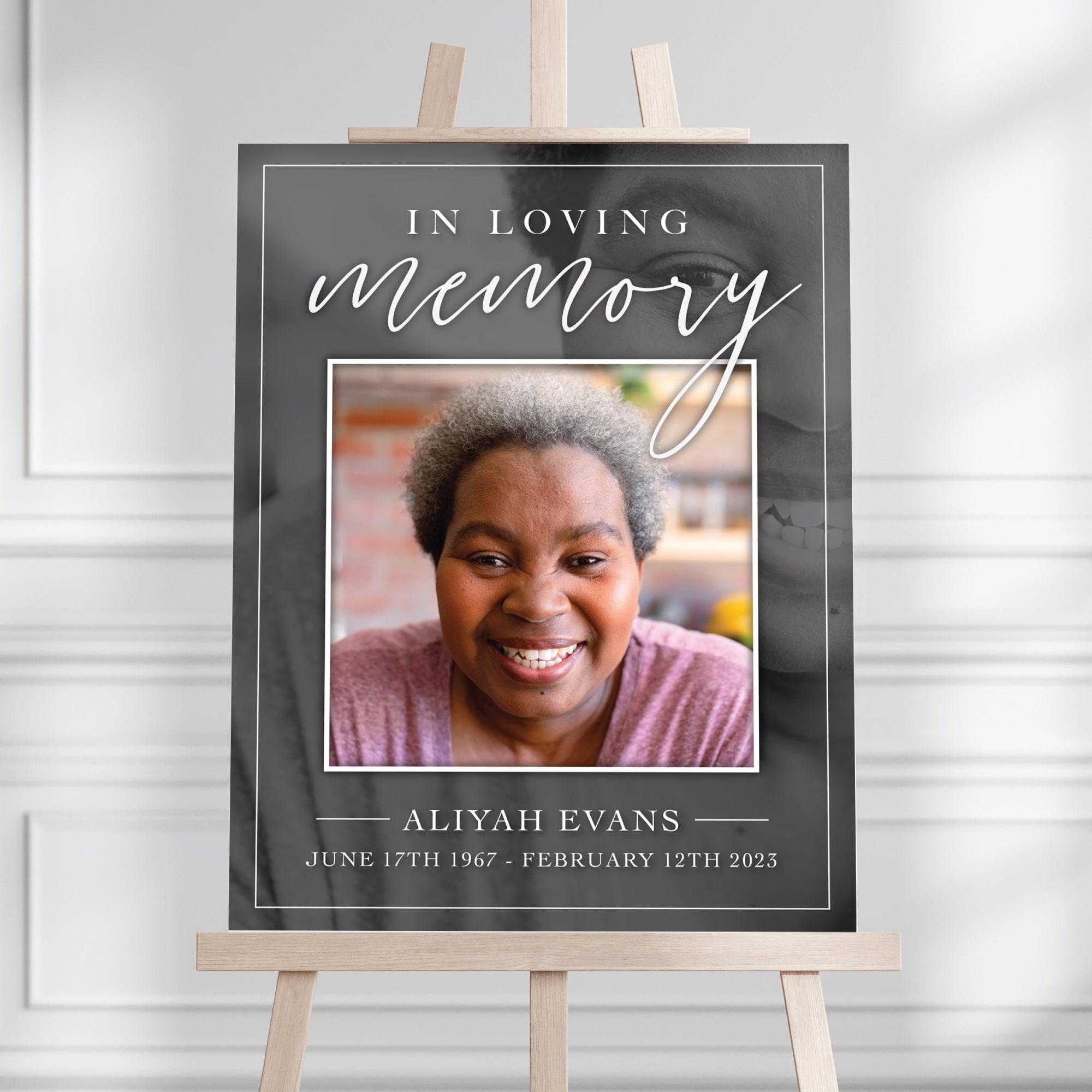 Funeral Welcome Sign, Celebration Of Life Poster, In Loving on sale Memory, Memorial Board