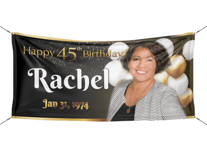 Golden Birthday Banner - HomeHaps