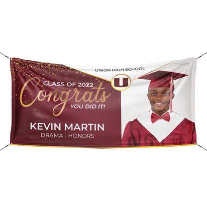 Personalized Congrats Graduation Banner