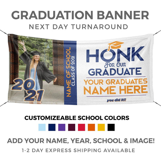 Personalized Honk Graduation Banner - HomeHaps