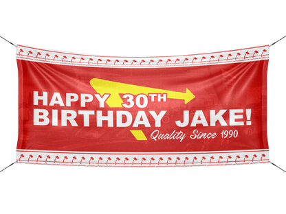 Personalized Burger Party Birthday Banner - HomeHaps