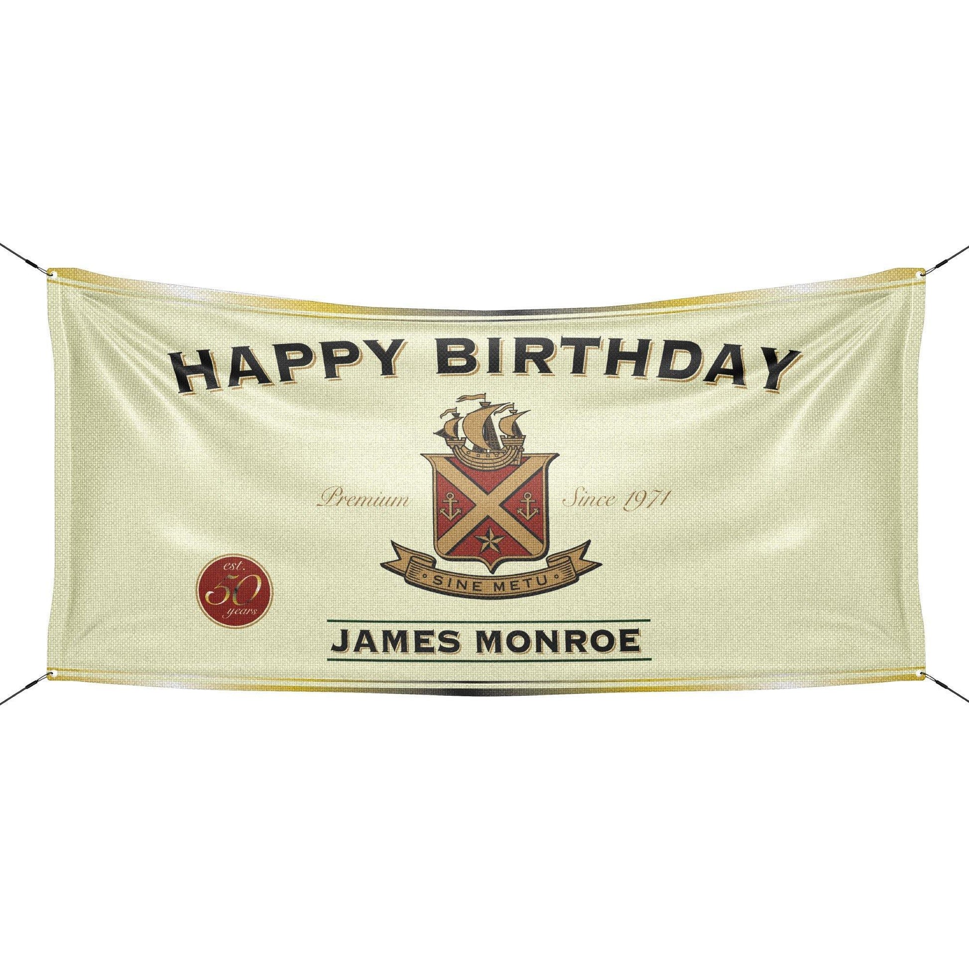 Irish Whiskey Birthday Banner - HomeHaps