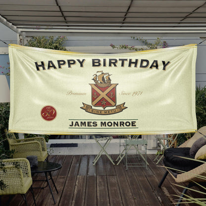 Irish Whiskey Birthday Banner - HomeHaps