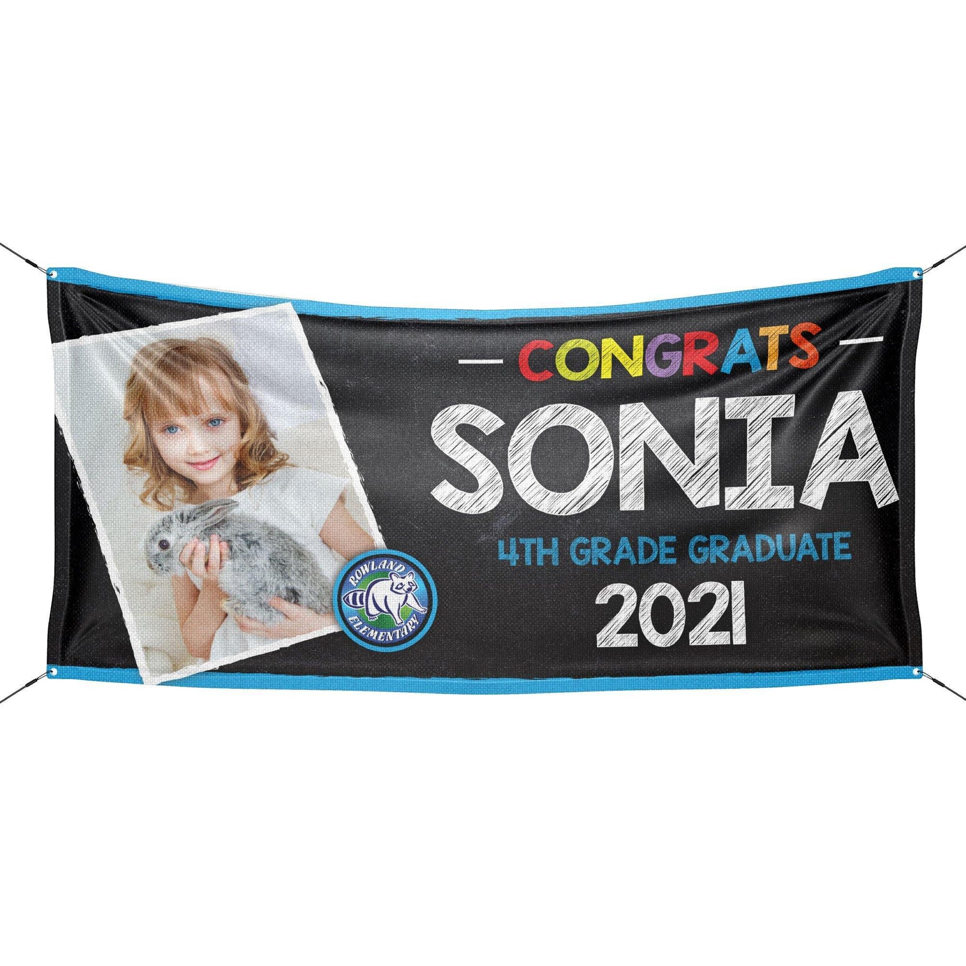 Personalized Kindergarten Graduation Banner - HomeHaps