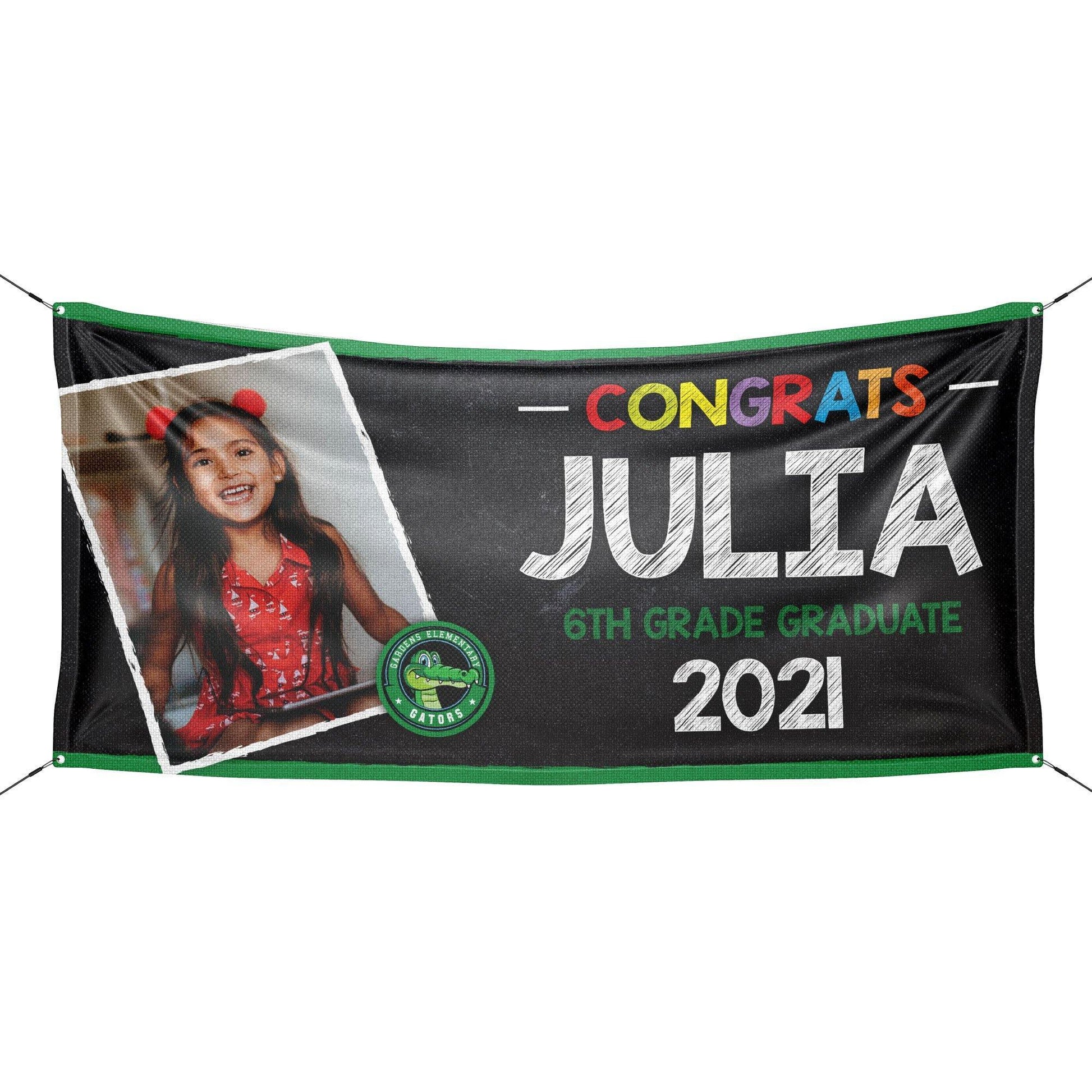 Personalized Kindergarten Graduation Banner - HomeHaps