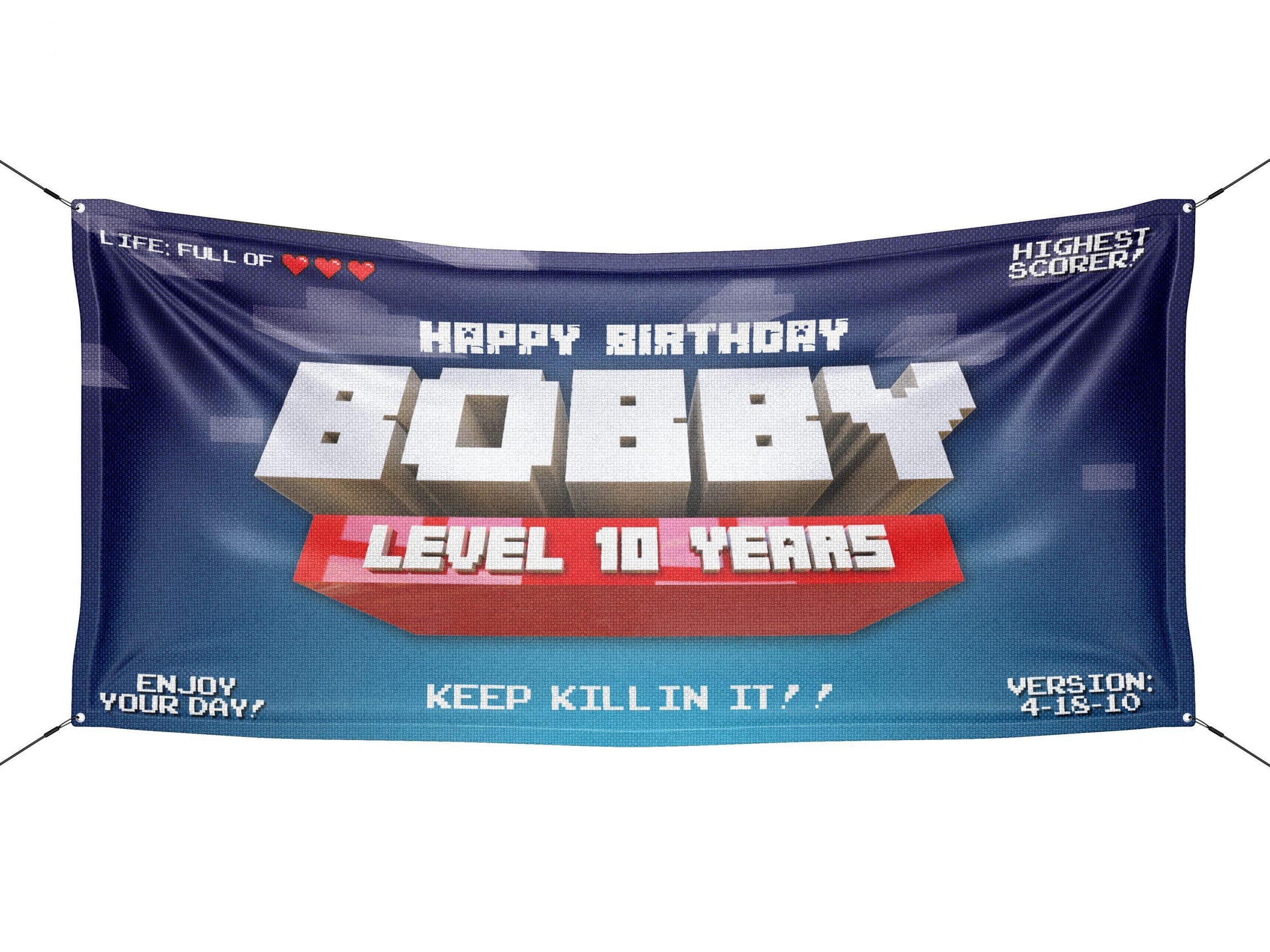 Kids Video Game Birthday Banner - HomeHaps