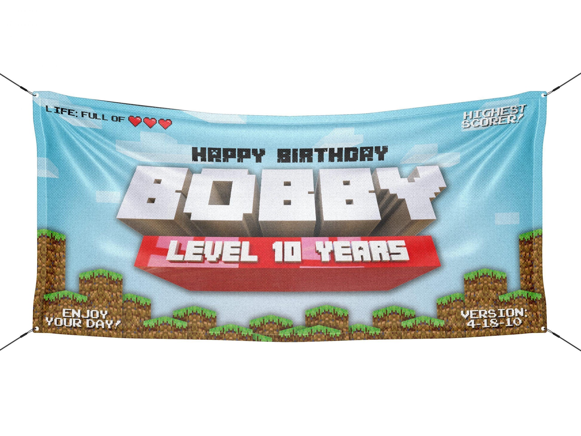 Kids Video Game Birthday Banner - HomeHaps