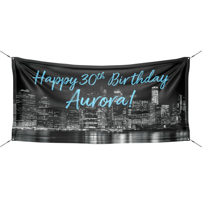 New York Themed Birthday Banner