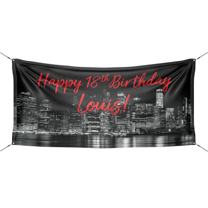 New York Themed Birthday Banner