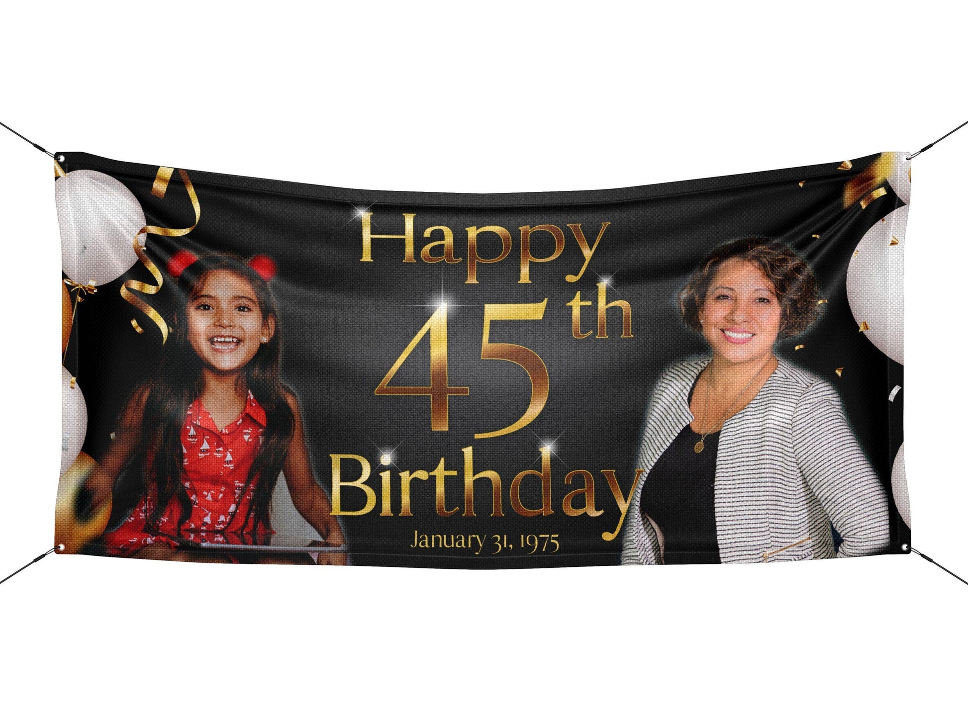 Then & Now Birthday Banner - HomeHaps