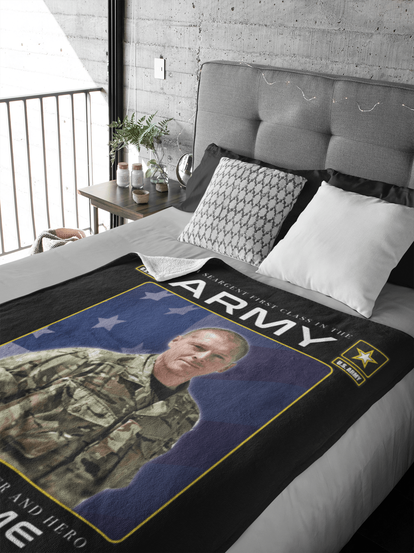 Military Welcome Home Photo Blanket - HomeHaps