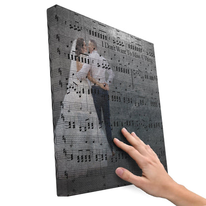 Iron Anniversary Gift Music Sheet Canvas - HomeHaps